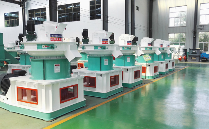 玉米秸稈顆粒機展示